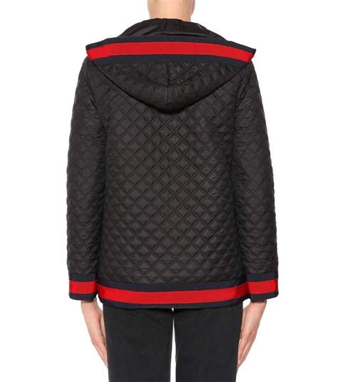 gucci jacquard jacket replica|gucci black diamond quilted coat.